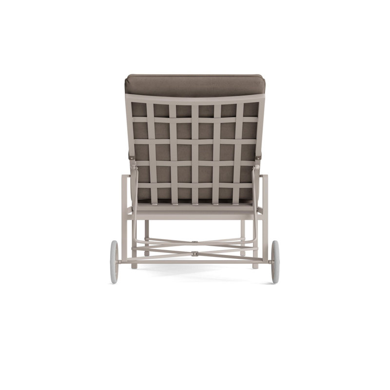 Venetian Outdoor Chaise Lounge, Fusion Moccasian, Dove Smooth