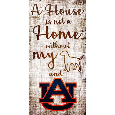 « house is not a home sign », art textuel sur bois ncaa team