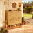 Light Oak Rustic Barn-Door Shoe Cabinet with 4 Flip Drawers for Living Room-1115201917