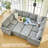 Anjanette Chenille Modular Sleeper Sectional with Storage-1193143588