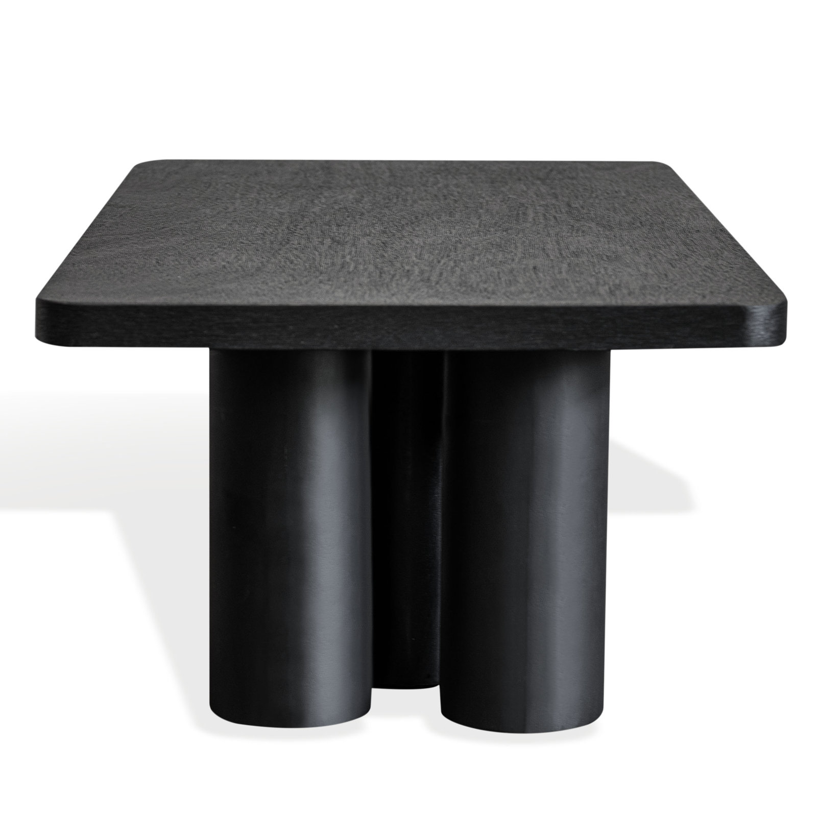 Pompano Solid Wood Single Coffee Table, Black