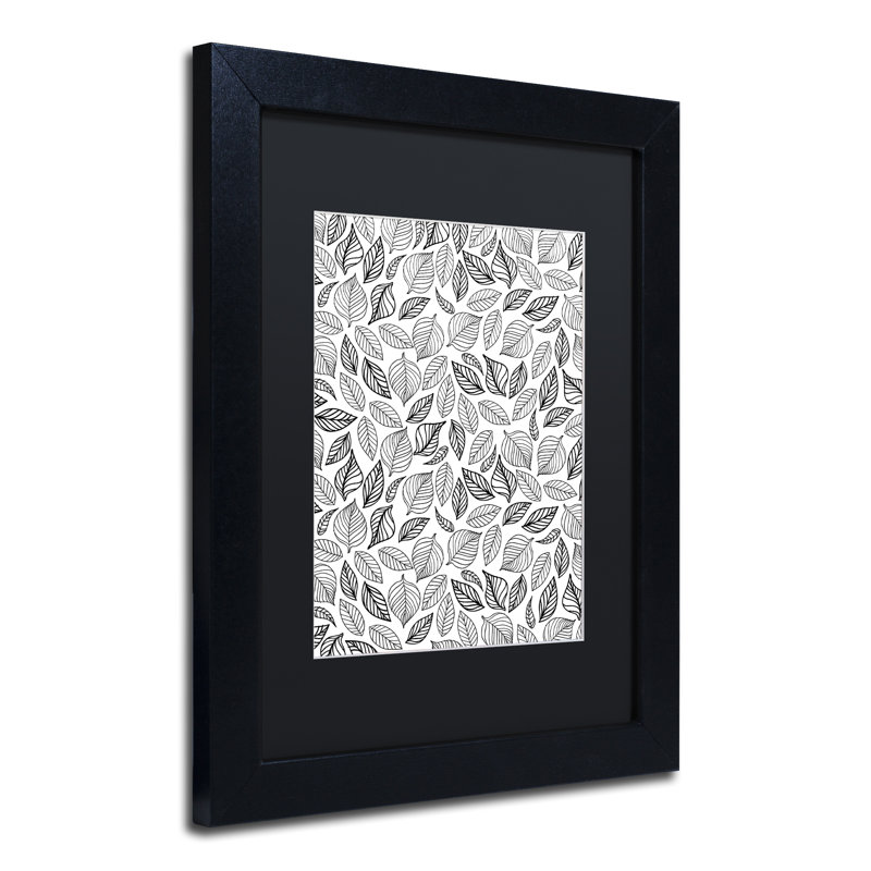 Impression sur toile encadrée Arzel, Noir, H 14 po x l 11 po x P 0,5 po
