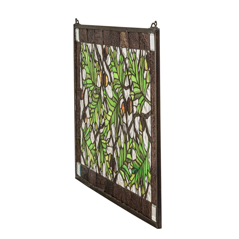 Lodge Tiffany Stained Glass Window
