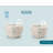 Kook Ceramic Nesting Bowls, Mosaic, Ivory (18/44/100/156 oz)
