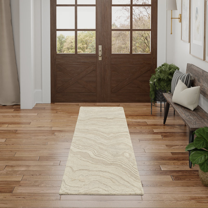 Cahide Abstract Handmade Area Rug, Runner 69 x 229cm