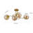 Sputnik Modern Linear Semi Flush Mount