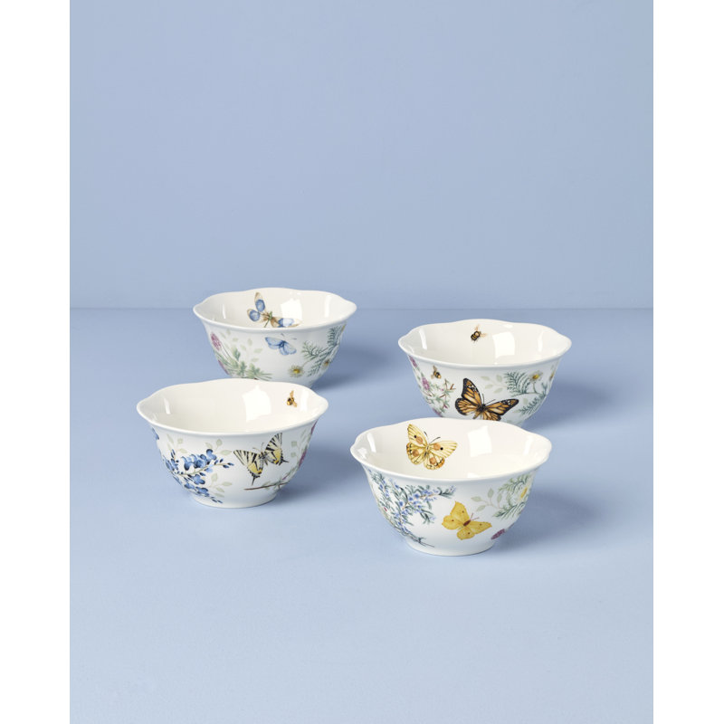 Butterfly Mdw Herbs Dw Rice Bwl S/4