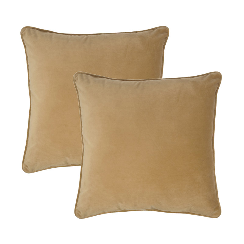 Velvet Reversible Throw Pillow, Nomad Taupe, 20" x 20"