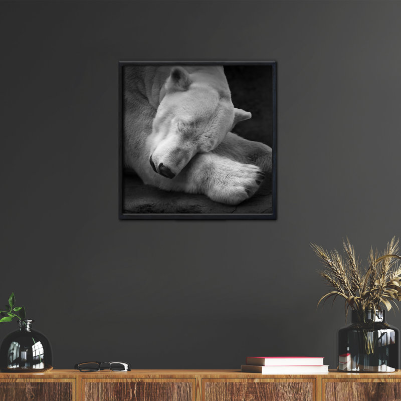 «On My Pillow», reproduction d'art encadrée par Andreas Krinke, Papier avec cadre noir, H 40 po x l 40 po
