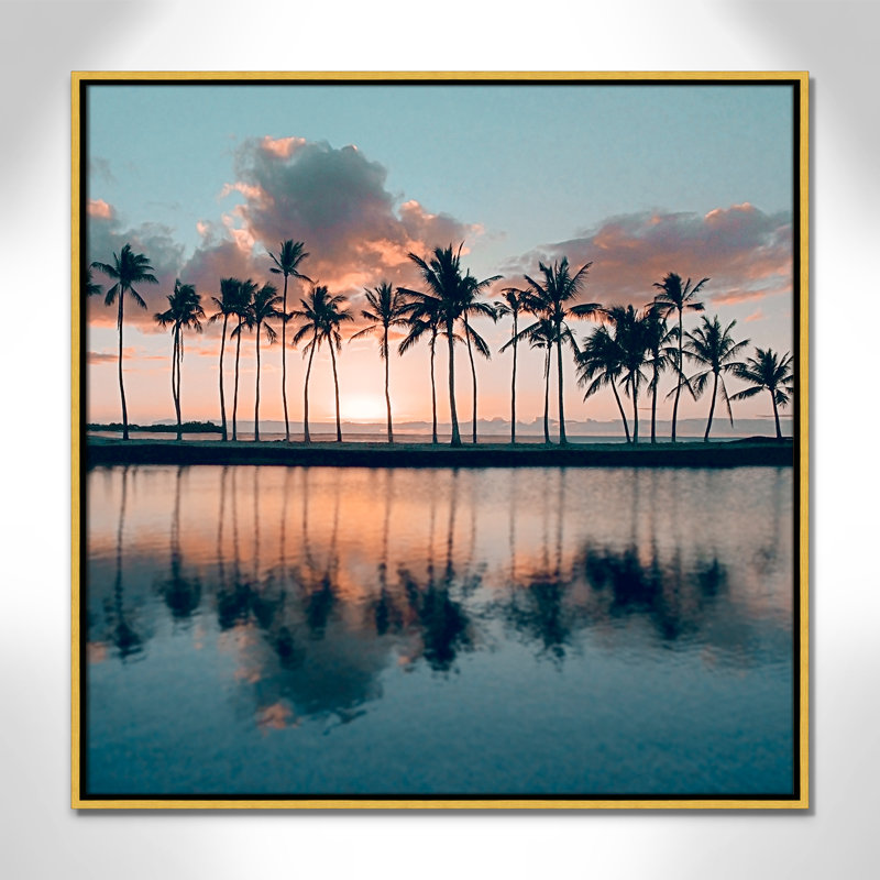 «Big Island Palms» par Danita Delimont, H 31,5 po x l 31,5 po x P 2 po, Or