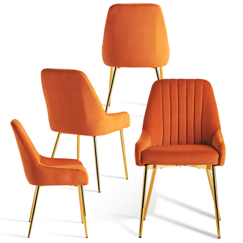 Chaise de salle à manger Maulsby, Orange, 4