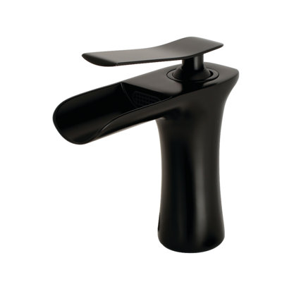 Kingston Brass Executive Single-Handle 1-Hole Deck Mount Bathroom Faucet with Push Pop-Up