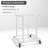 24''x20''x26'' Large Printer Table with Storage Shelf, 3 Tier Rolling Printer Cart with Wheels,Multifunctional Shelves for Home Office-98737006