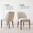 Upholstered Solid Wood Back Side Dining Chair-1962625880