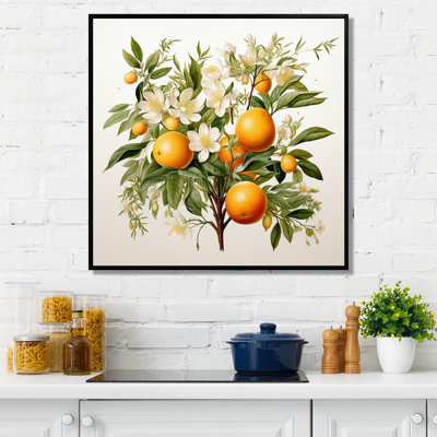 Fruit Canvas Wall Art, Tree Botanical Print -  Tree