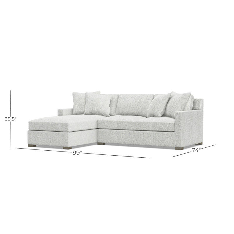 Kelsey Fabric 2 Pc Sectional, 1000-002