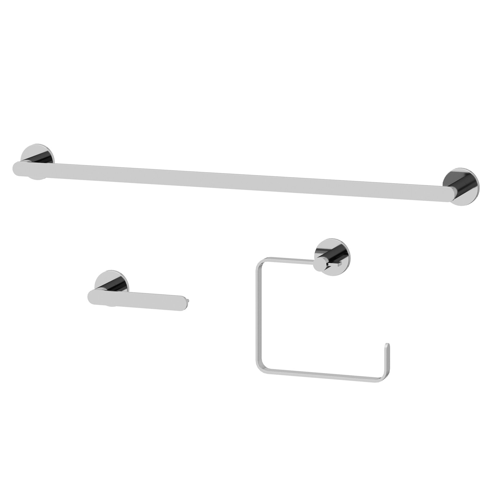 Arden 3-Piece Bathroom Hardware Set, Chrome