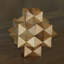 Nigoghos, étoile, 3D, teck, puzzle