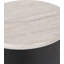 Canouan Marble Effect and Metal Storage Side Table