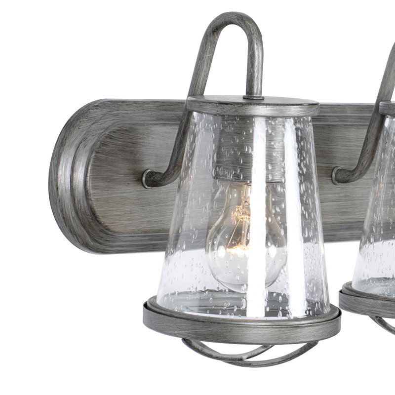 Malmesbury 3 - Light Dimmable Vanity Light, Weathered Iron