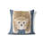 Lil Lying Leopard Slate Throw Pillow-107792372