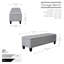 Banc de rangement capitonné Cristalina-212808482