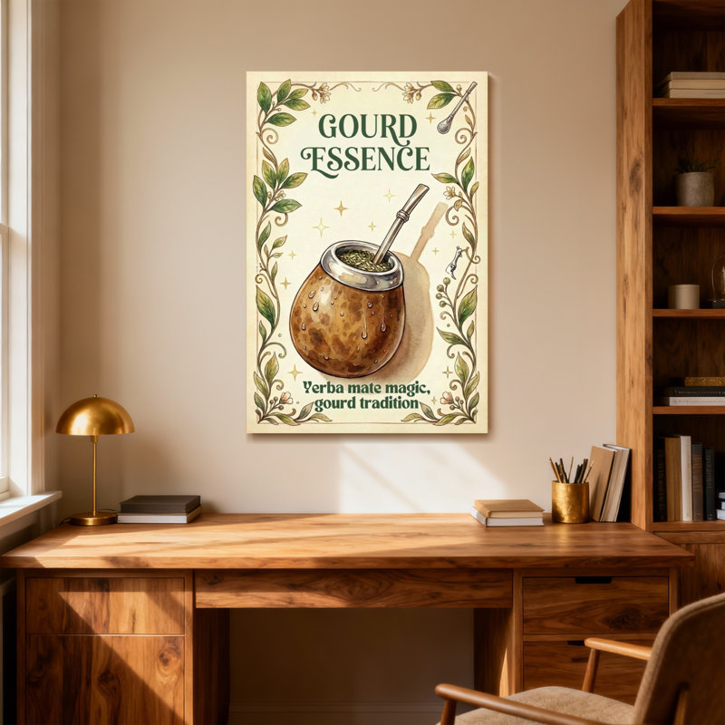 Fashion Gourde Essence Verba Mate Magie Gourde Tradition, H 36 po x l 24 po