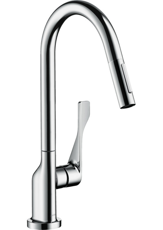 Citterio Pull Down Prep Single Handle Kitchen Faucet, Chrome