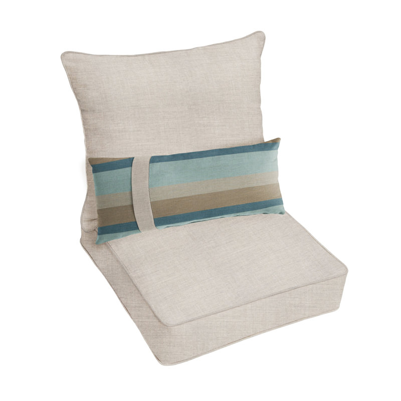 Coussin d'extérieur Sunbrella (ensemble 3 pièces), L 25 po x P 25 po