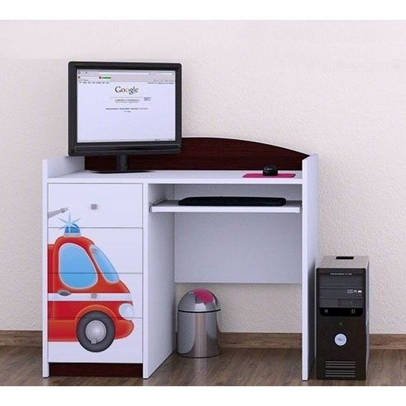 Artemis 100cm Computer Desk, Dark Brown