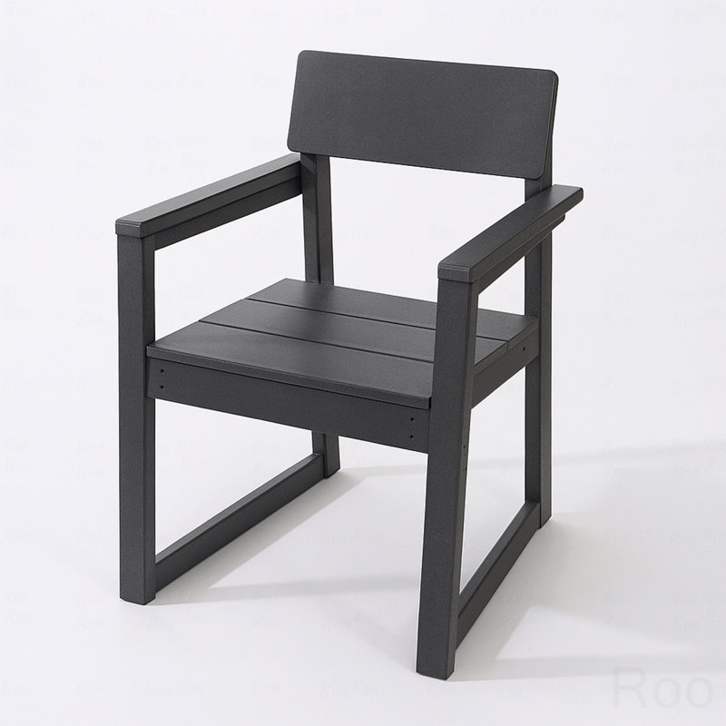 Outdoor Garden Armchair, Modernist Design With Backrest