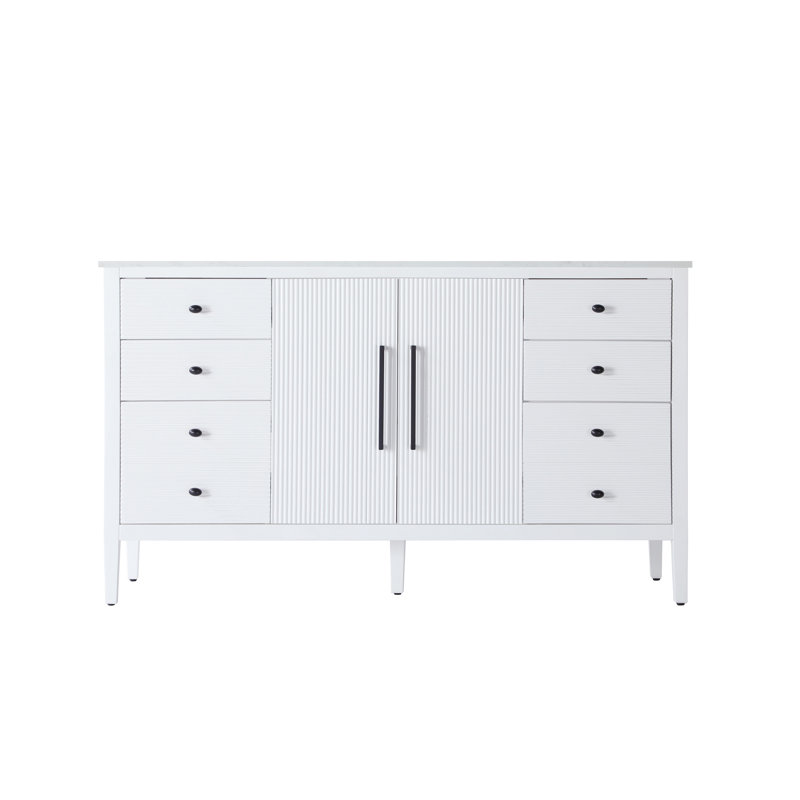 60 inch Single Bathroom Vanity, White