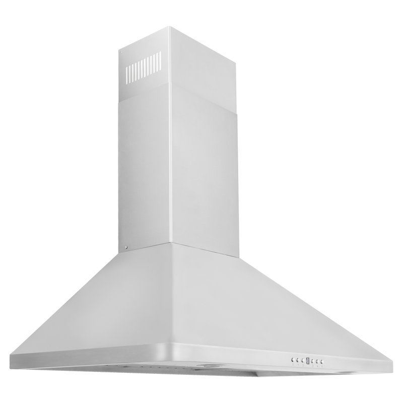 30" KF 400 CFM Convertible Wall Mount Range Hood in Brushed Stainless Steel