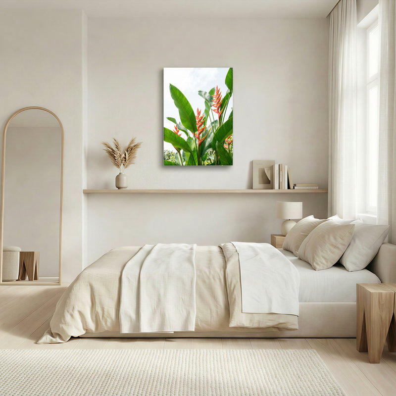 Fleurs tropicales, reproduction d'art sur toile, ensemble de 1, Wrapped Canvas, H 30 po x l 20 po