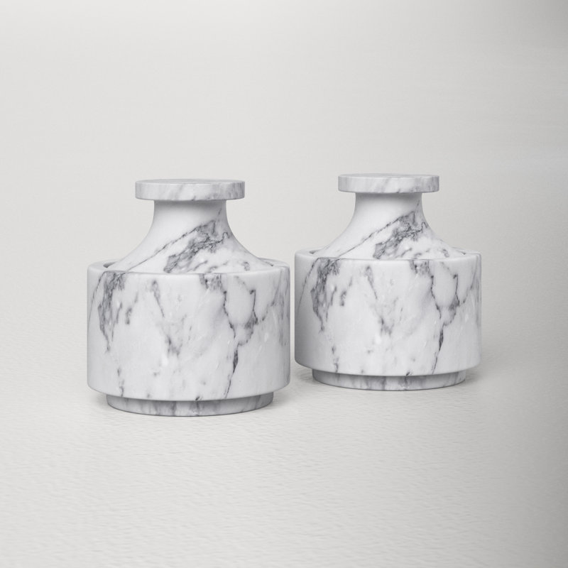 White Marble Cotton Box