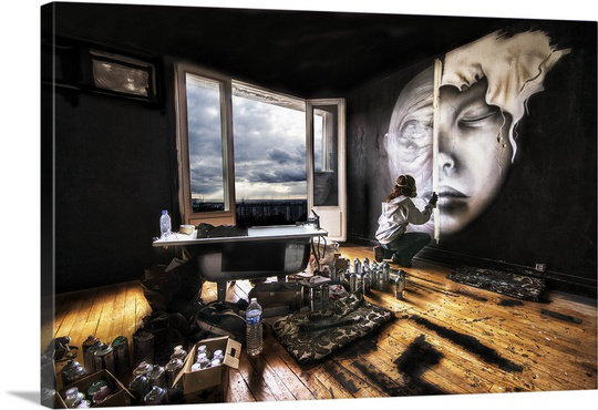 « the artist » par correy christophe, reproduction de photo sur toile, 24 po x 36 po