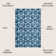 Mashawna Blocks Modern Geometric Navy/White Rug