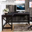 Bureau 57 po en L brun