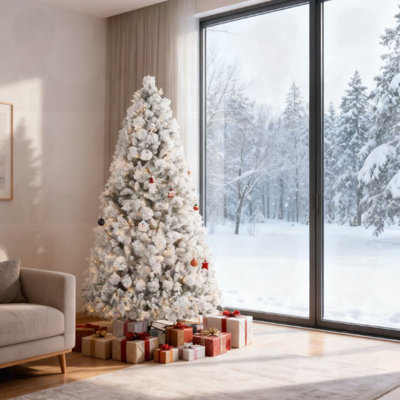 Flocked Artificial Christmas Tree