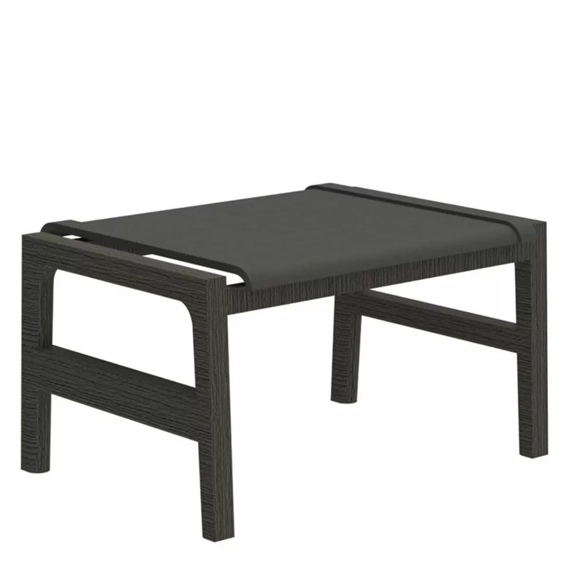 Seashore Outdoor Ottoman, Slate Gray