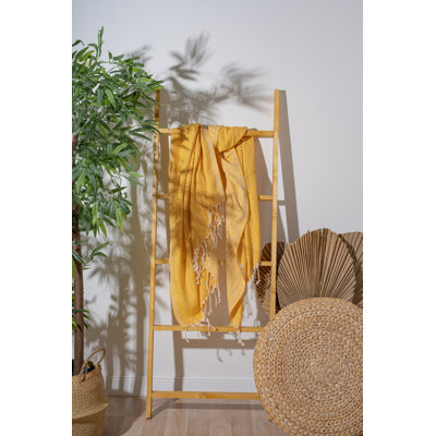 Luxueuse serviette de plage 100% coton Fouta, 39,4 po x 70,9 po | Doux et léger, 7,9 oz / pied carré | Idéal pour la plage, la piscine et le spa | Séchage rapide, entretien facile - lavage délicat à 104 ° F, séchage par culbutage à basse température
