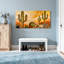 Plantes et fleurs, motif de paysage de cactus du désert-2097035271