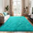 Solid Rug Soft Fluffy Blue Indoor Area Rug for Living Room Bedroom Nursery Kids Room-805677181-835077178
