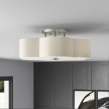 Plafonnier semi-encastré 28 po à 6 lumières Swarthout