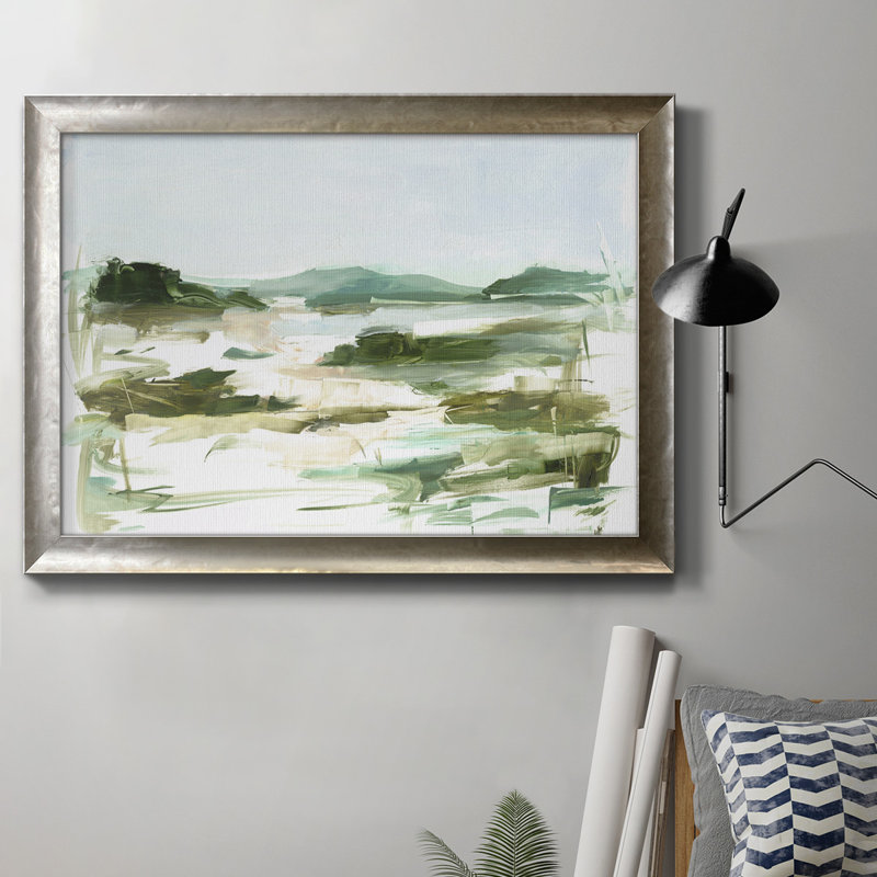 Marsh S Croquis II, toile encadrée de qualité supérieure - prête à être accrochée, H 24 po x l 36 po