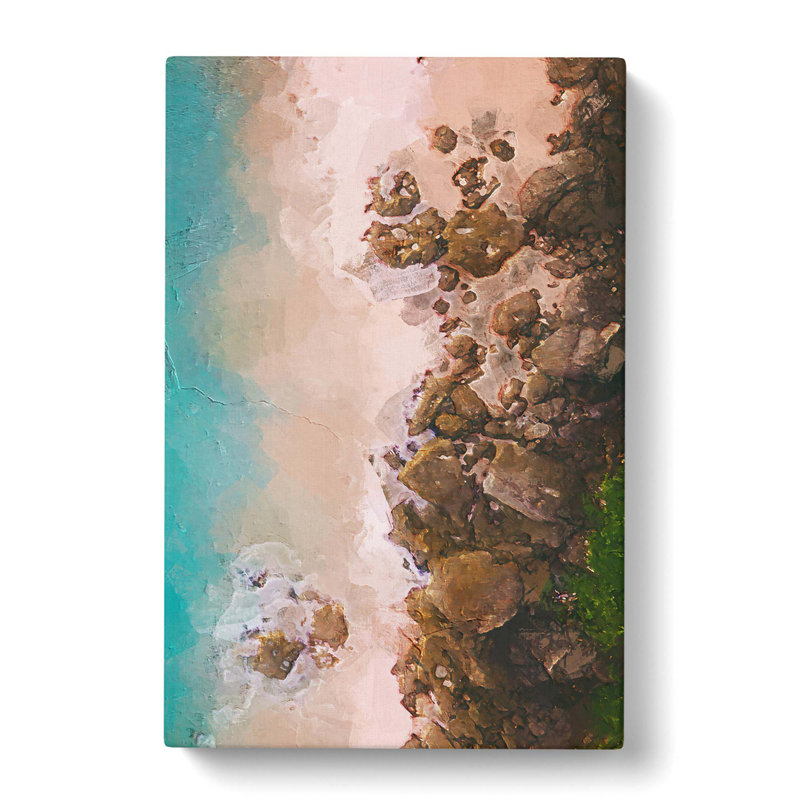 Beach Lines - Wrapped Canvas, 76cm H x 50cm W x 3cm D