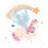 «Magical Friends II Butterfly» par Jenaya Jackson - peinture sur toile tendue