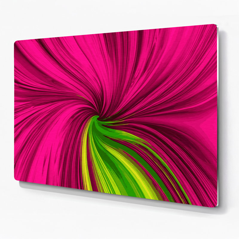Gradient Abstract 83, art mural en métal rouge, H 16 po x l 20 po