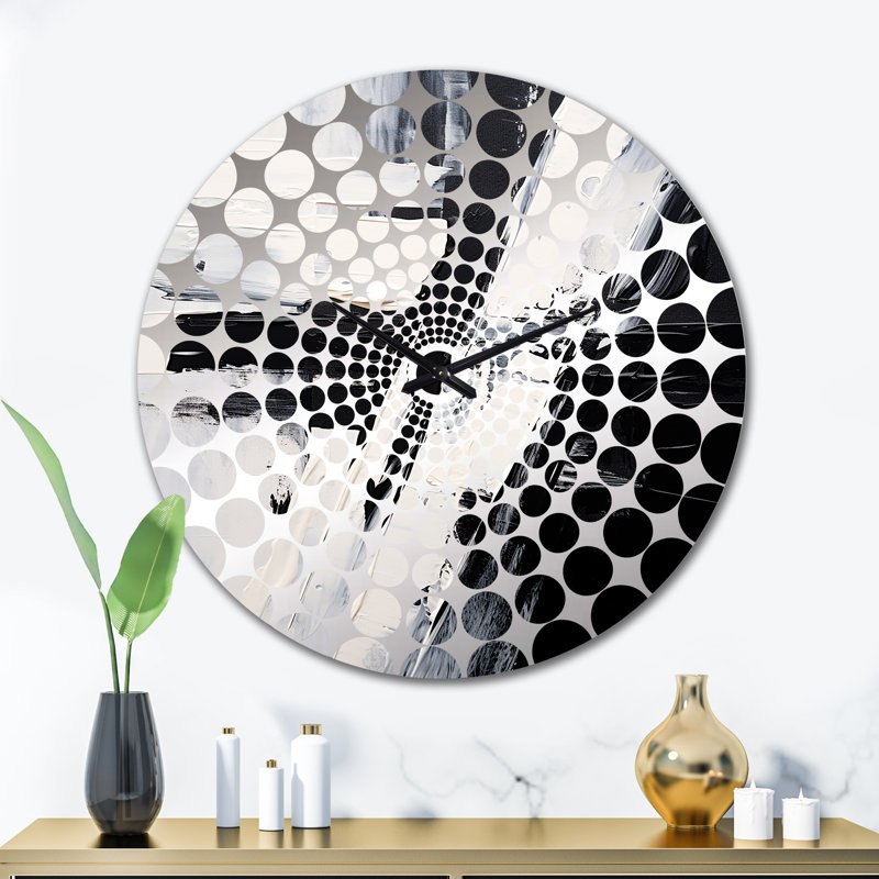 Shaindel - Abstract Painting Wall Clock, Large