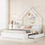 Lit plateforme House avec garde-corps et tiroirs-717277885
